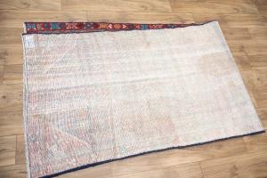 3'6x10'0 Hand Knotted Geometric Oriental Wool Runner Rug