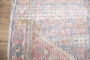 3'6x10'0 Hand Knotted Geometric Oriental Wool Runner Rug