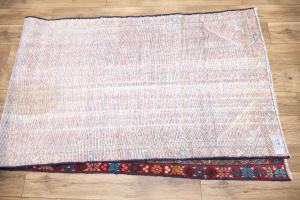 3'6x10'0 Hand Knotted Geometric Oriental Wool Runner Rug