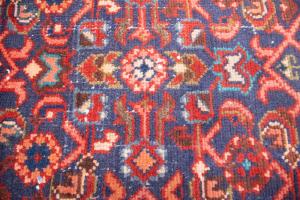3'6x10'0 Hand Knotted Geometric Oriental Wool Runner Rug