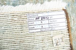 3'5x10'0 Hand Knotted Tribal Floral Oriental Wool Runner Rug
