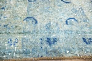 3'5x10'0 Hand Knotted Tribal Floral Oriental Wool Runner Rug
