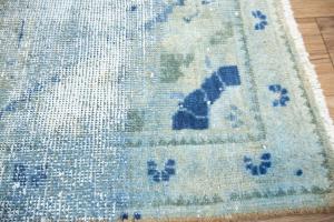 3'5x10'0 Hand Knotted Tribal Floral Oriental Wool Runner Rug