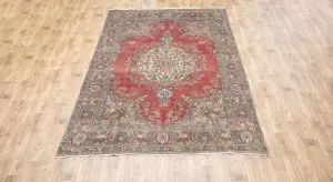 7'10x11'5 Hand Knotted Floral Classic Oriental Wool Rug