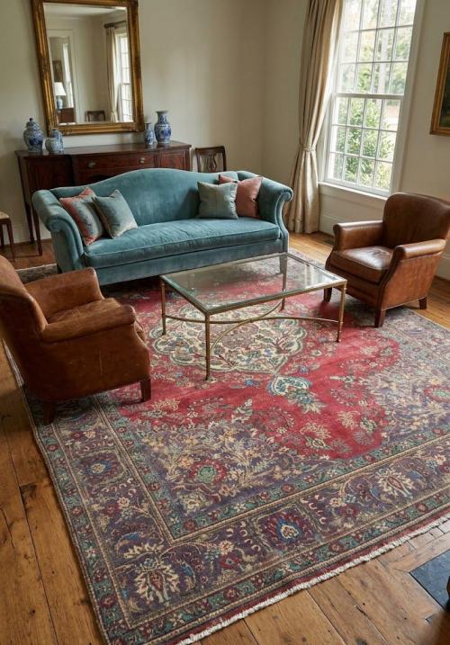 7'10x11'5 Hand Knotted Floral Classic Oriental Wool Rug