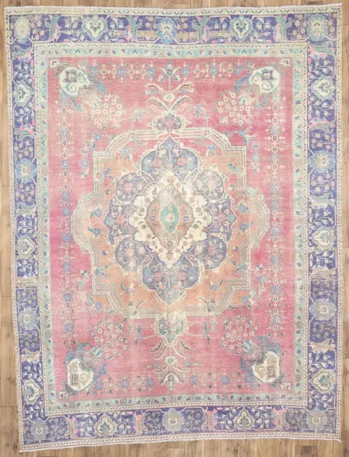 8'10x11'11 Hand Knotted Floral Classic Oriental Wool Rug