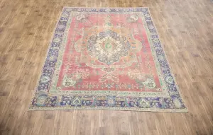 8'10x11'11 Hand Knotted Floral Classic Oriental Wool Rug