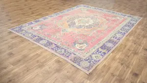 8'10x11'11 Hand Knotted Floral Classic Oriental Wool Rug