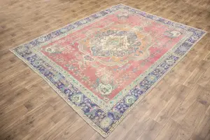 8'10x11'11 Hand Knotted Floral Classic Oriental Wool Rug