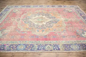 8'10x11'11 Hand Knotted Floral Classic Oriental Wool Rug