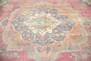 8'10x11'11 Hand Knotted Floral Classic Oriental Wool Rug