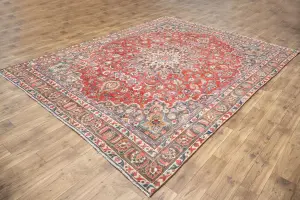 9'1x11'8 Hand Knotted Floral Classic Oriental Wool Rug