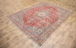 9'1x11'8 Hand Knotted Floral Classic Oriental Wool Rug
