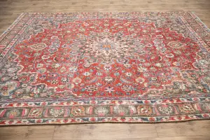 9'1x11'8 Hand Knotted Floral Classic Oriental Wool Rug