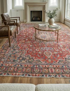 9'1x11'8 Hand Knotted Floral Classic Oriental Wool Rug