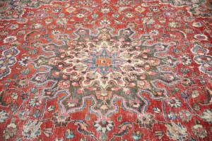 9'1x11'8 Hand Knotted Floral Classic Oriental Wool Rug