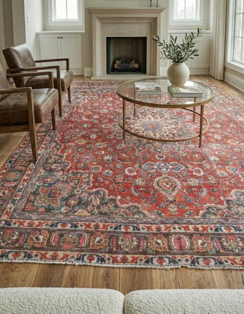 9'1x11'8 Hand Knotted Floral Classic Oriental Wool Rug