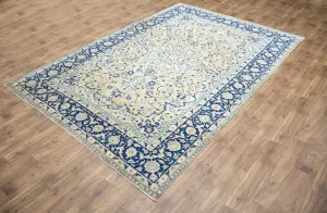 8'3x12'2 Hand Knotted Floral Classic Oriental Wool Rug