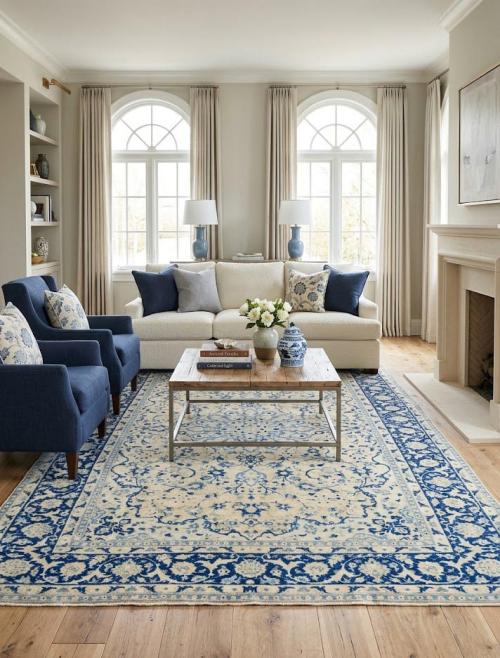 8'3x12'2 Hand Knotted Floral Classic Oriental Wool Rug