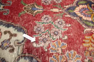 7'4x10'8 Hand Knotted Floral Classic Oriental Wool Rug