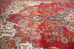7'4x10'8 Hand Knotted Floral Classic Oriental Wool Rug