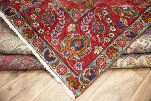 7'4x10'8 Hand Knotted Floral Classic Oriental Wool Rug