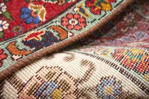7'4x10'8 Hand Knotted Floral Classic Oriental Wool Rug