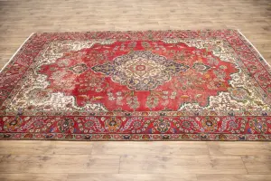7'4x10'8 Hand Knotted Floral Classic Oriental Wool Rug