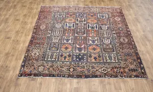 8'9x10'5 Hand Knotted Geometric Classic Oriental Wool Rug