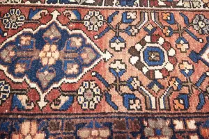 8'9x10'5 Hand Knotted Geometric Classic Oriental Wool Rug