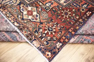 8'9x10'5 Hand Knotted Geometric Classic Oriental Wool Rug