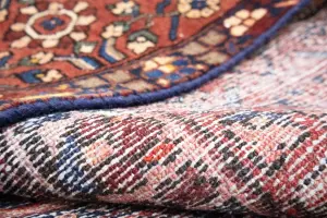 8'9x10'5 Hand Knotted Geometric Classic Oriental Wool Rug