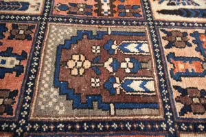 8'9x10'5 Hand Knotted Geometric Classic Oriental Wool Rug