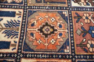 8'9x10'5 Hand Knotted Geometric Classic Oriental Wool Rug