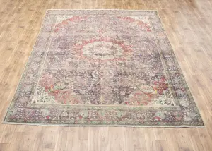 9'9x12'5 Hand Knotted Geometric Classic Oriental Wool Rug