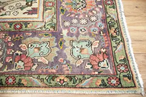 9'9x12'5 Hand Knotted Geometric Classic Oriental Wool Rug