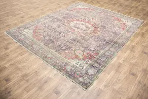 9'9x12'5 Hand Knotted Geometric Classic Oriental Wool Rug