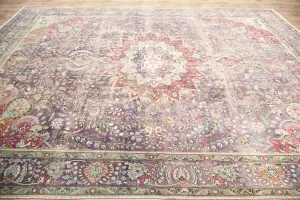 9'9x12'5 Hand Knotted Geometric Classic Oriental Wool Rug