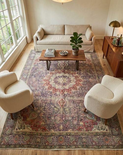 9'9x12'5 Hand Knotted Geometric Classic Oriental Wool Rug