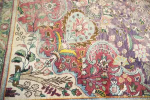 9'9x12'5 Hand Knotted Geometric Classic Oriental Wool Rug