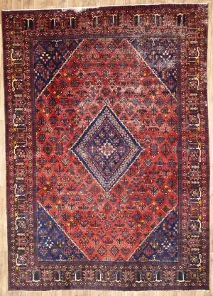 9'3x12'9 Hand Knotted Floral Classic Oriental Wool Rug