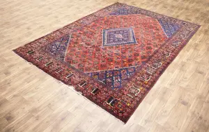 9'3x12'9 Hand Knotted Floral Classic Oriental Wool Rug