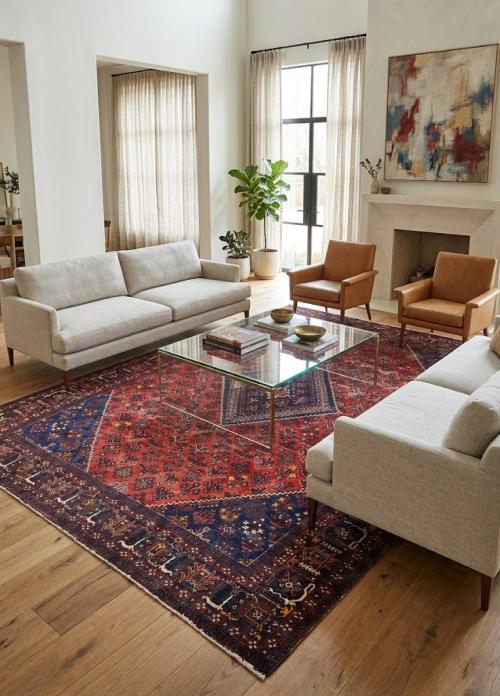 9'3x12'9 Hand Knotted Floral Classic Oriental Wool Rug