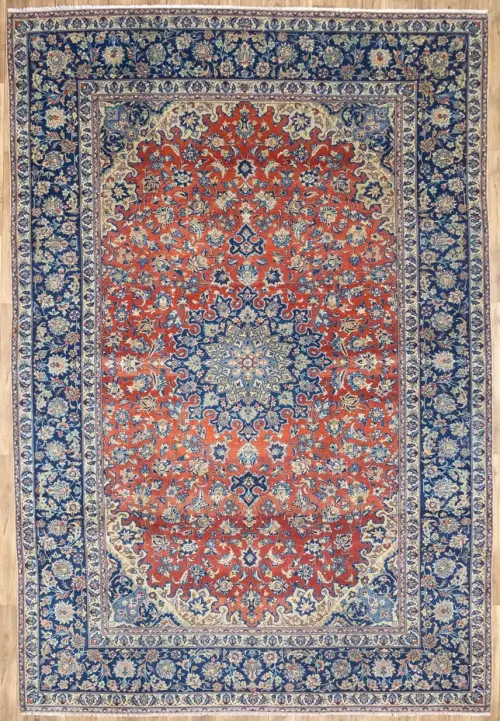 9'5x13'10 Hand Knotted Floral Classic Oriental Wool Rug