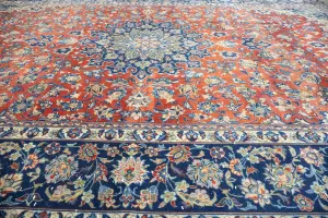 9'5x13'10 Hand Knotted Floral Classic Oriental Wool Rug