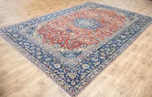 9'5x13'10 Hand Knotted Floral Classic Oriental Wool Rug