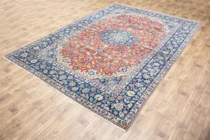 9'5x13'10 Hand Knotted Floral Classic Oriental Wool Rug