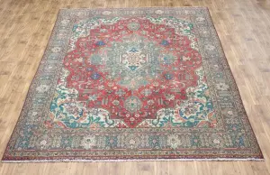 9'9x12'8 Hand Knotted Floral Classic Oriental Wool Rug