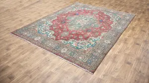 9'9x12'8 Hand Knotted Floral Classic Oriental Wool Rug