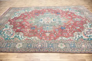 9'9x12'8 Hand Knotted Floral Classic Oriental Wool Rug